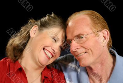 Middle Aged Couple Laughing