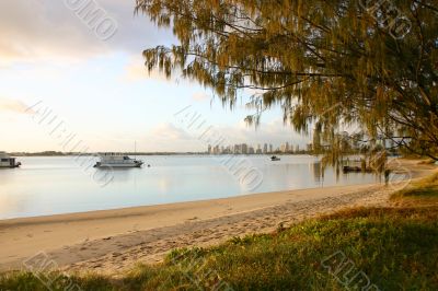 Still Morning By The Beach