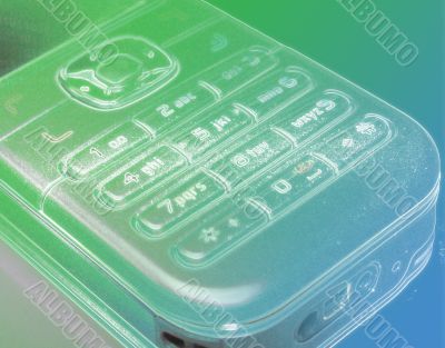 Phone keypad green