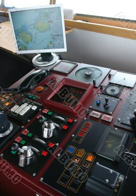 Navigation equipment on bridge