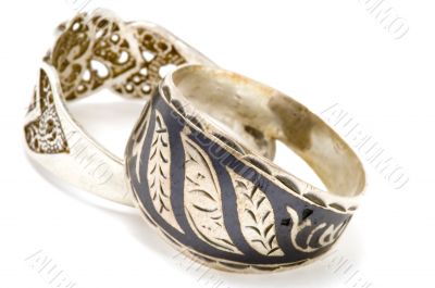 Two silver ring