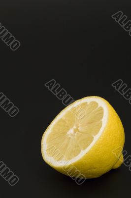 Isolated lemon half