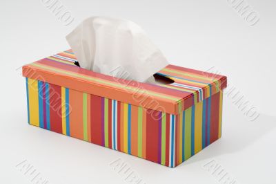 Colorful tissue box