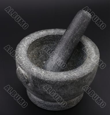 Granite mortar and pestle