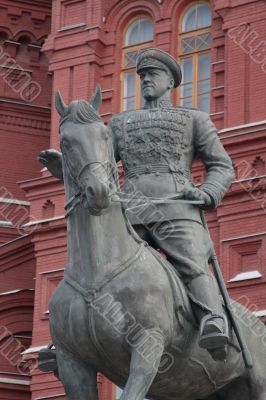 Statue to marshal Zhukov