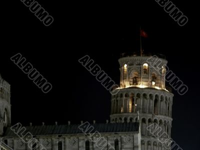 Nightview of the Leaning Tower, Pisa