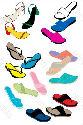 Colorful sandals