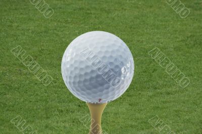 A golf ball A golf ball