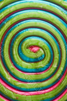 Colorful lollipop spiral background