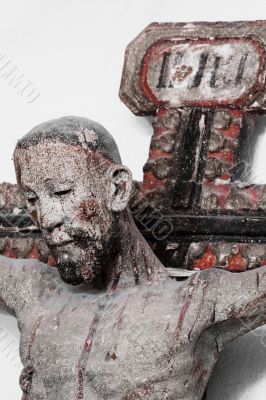 Ancient  ruined crucifix