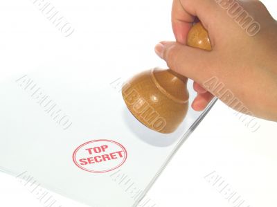 top secret rubber stamp