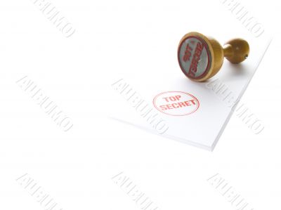 TOP SECRET rubber ink stamp