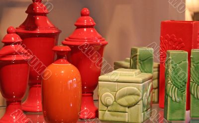 Orange and Green Ceramics Orange and Green Ceramics