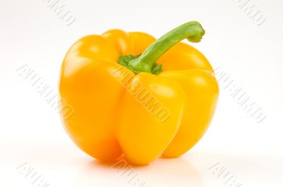 Perfect yellow bell pepper