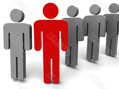 Silhouette of the person.