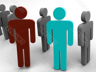 Silhouette of the person.