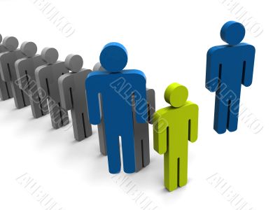 Silhouette of the person.