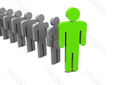 Silhouette of the person.