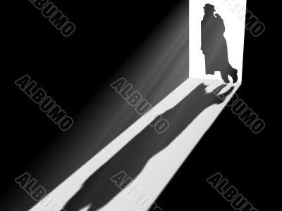 Silhouette in doors