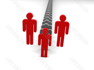 Silhouette of the person.