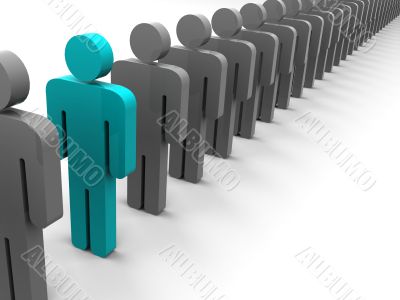 Silhouettes of people