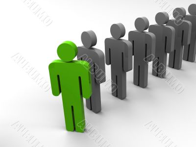 Silhouette of the person