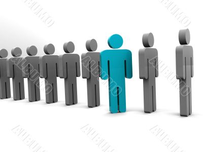 Silhouette of the person