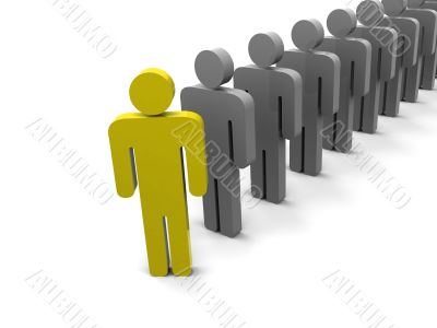 Silhouette of the person