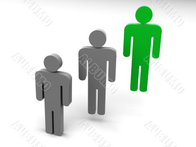 Silhouettes of people