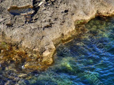 Beautiful sea coast. The western Crimea.