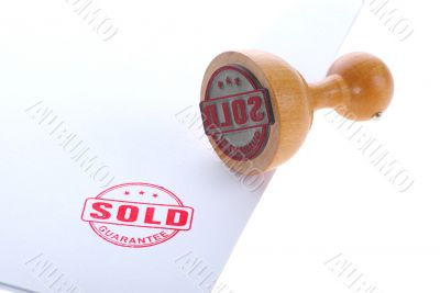SOLD rubber stamp