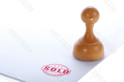 SOLD rubber stamp