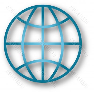 Classic Globe with Drop Shadow