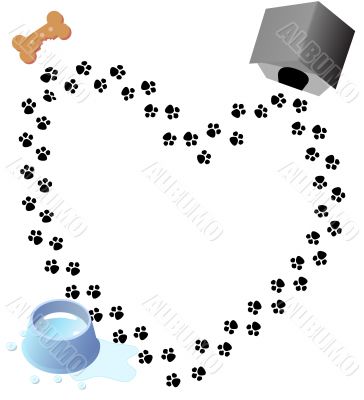 Puppy Love Paw Prints Trail