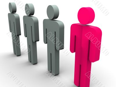 Silhouette of the person.