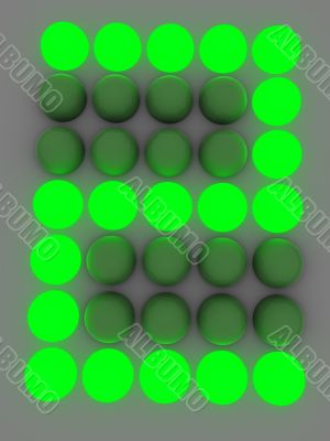 figure on the electronic display. Two