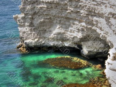 Beautiful sea coast. The western Crimea.