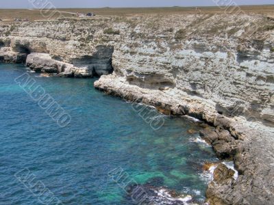 Beautiful sea coast. The western Crimea.
