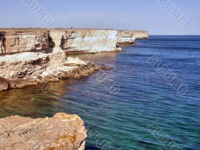Beautiful sea coast. The western Crimea.