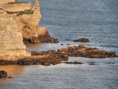 Beautiful sea coast. The western Crimea.