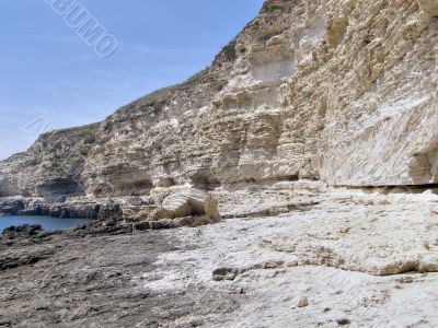 Beautiful sea coast. The western Crimea.