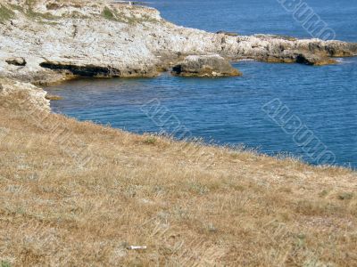 Beautiful sea coast. The western Crimea.