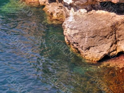 Beautiful sea coast. The western Crimea.