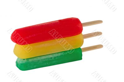 popsicle trio on white popsicle trio on white