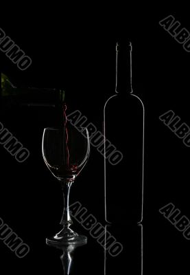 bottle of red wine