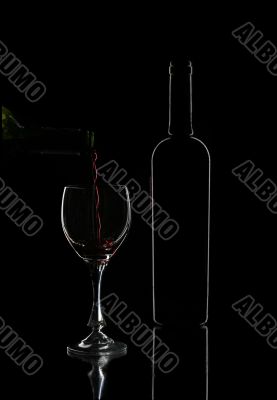 bottle of red wine