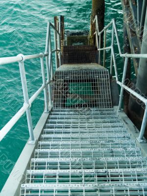 Stairway into the sea