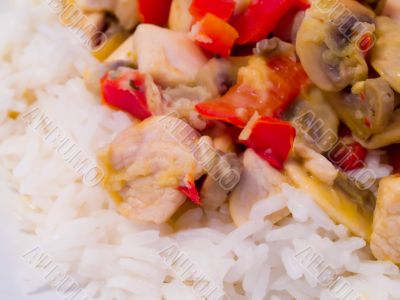 Jasmine rice with chicken Jasmine rice with chicken