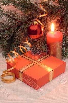 Christmas decoration and gift box