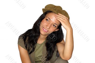 Girl with hat